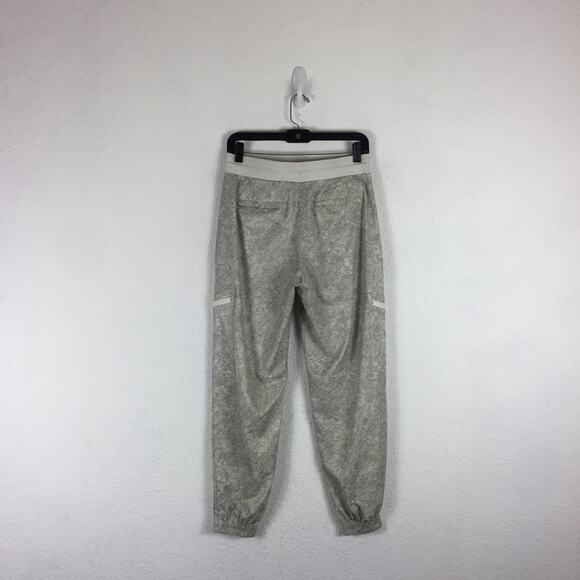 Athleta Venture Joggers Size 4 Printed Pant Viper Grey Workout Stretch Comfy - Picture 15 of 16